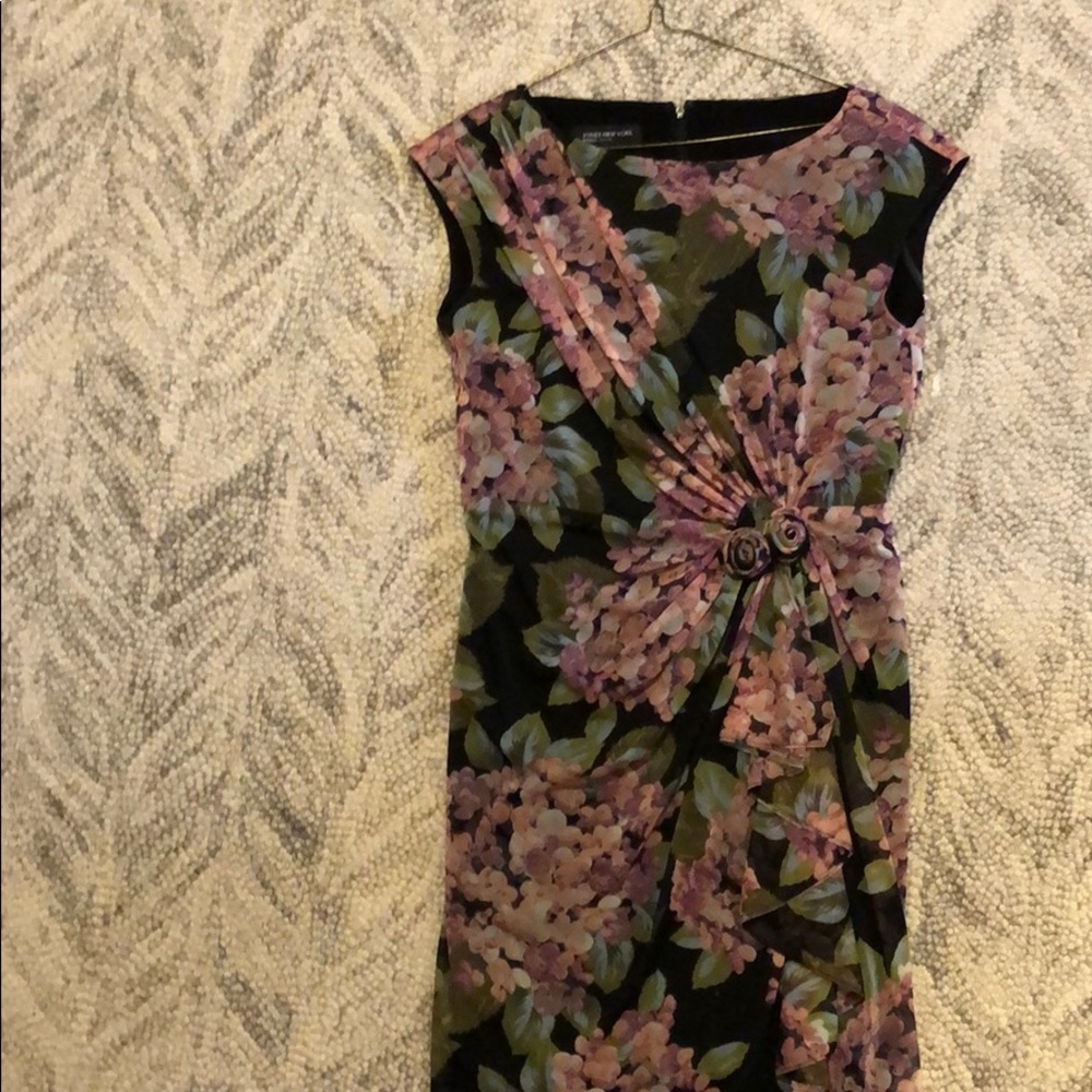 Formal fully lined flower print dress